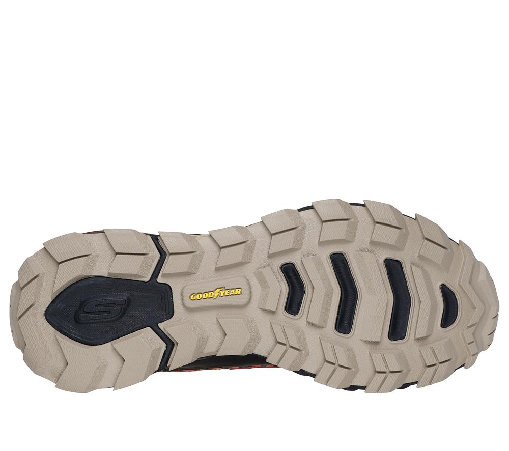 Men Skechers Max Protect - Fast Track Lace Up Black / Multicolor  USA |  0675-PZAHU