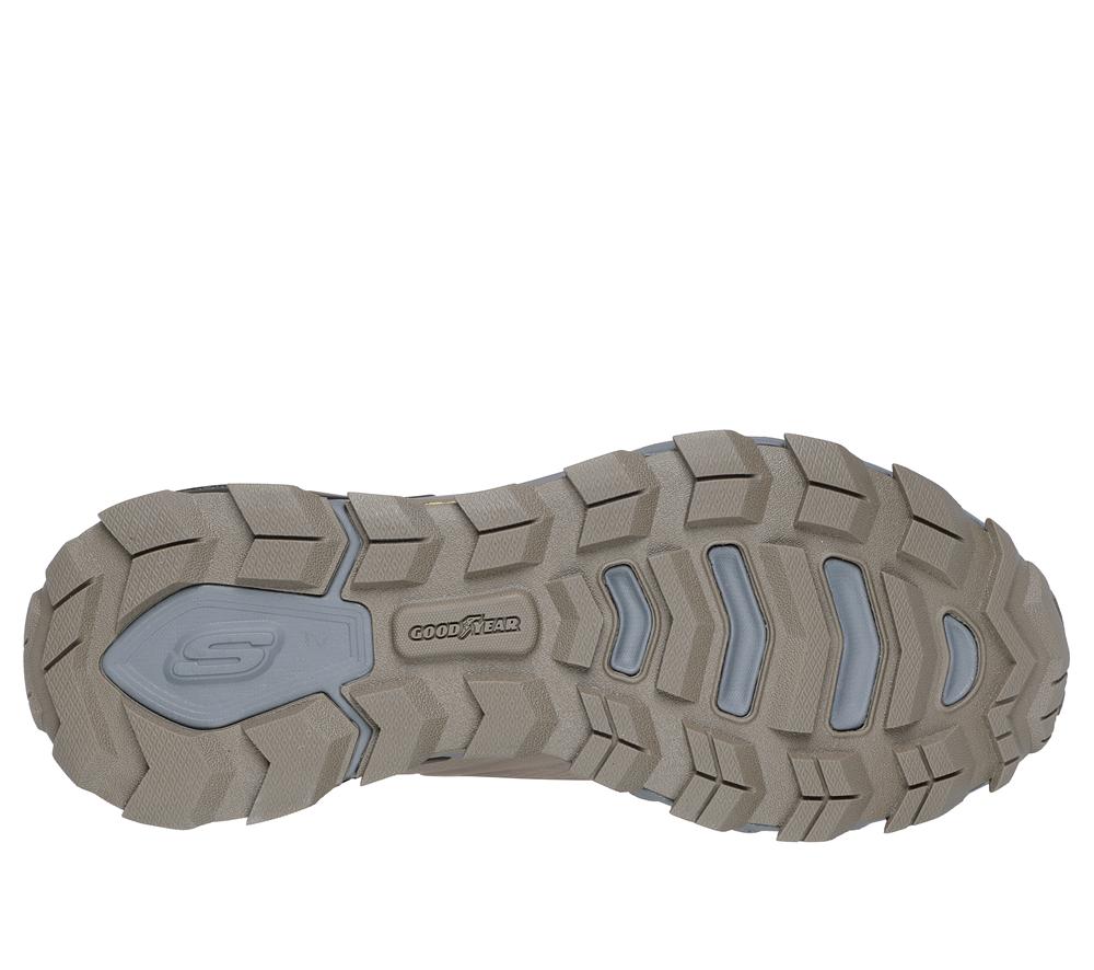 Men Skechers Max Protect - Irongaurd Lace Up Taupe / Black  USA |  0387-IHXLC