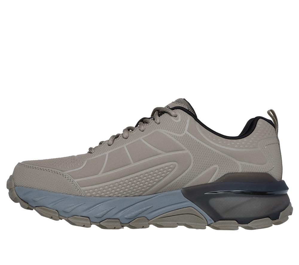 Men Skechers Max Protect - Irongaurd Lace Up Taupe / Black  USA |  0387-IHXLC