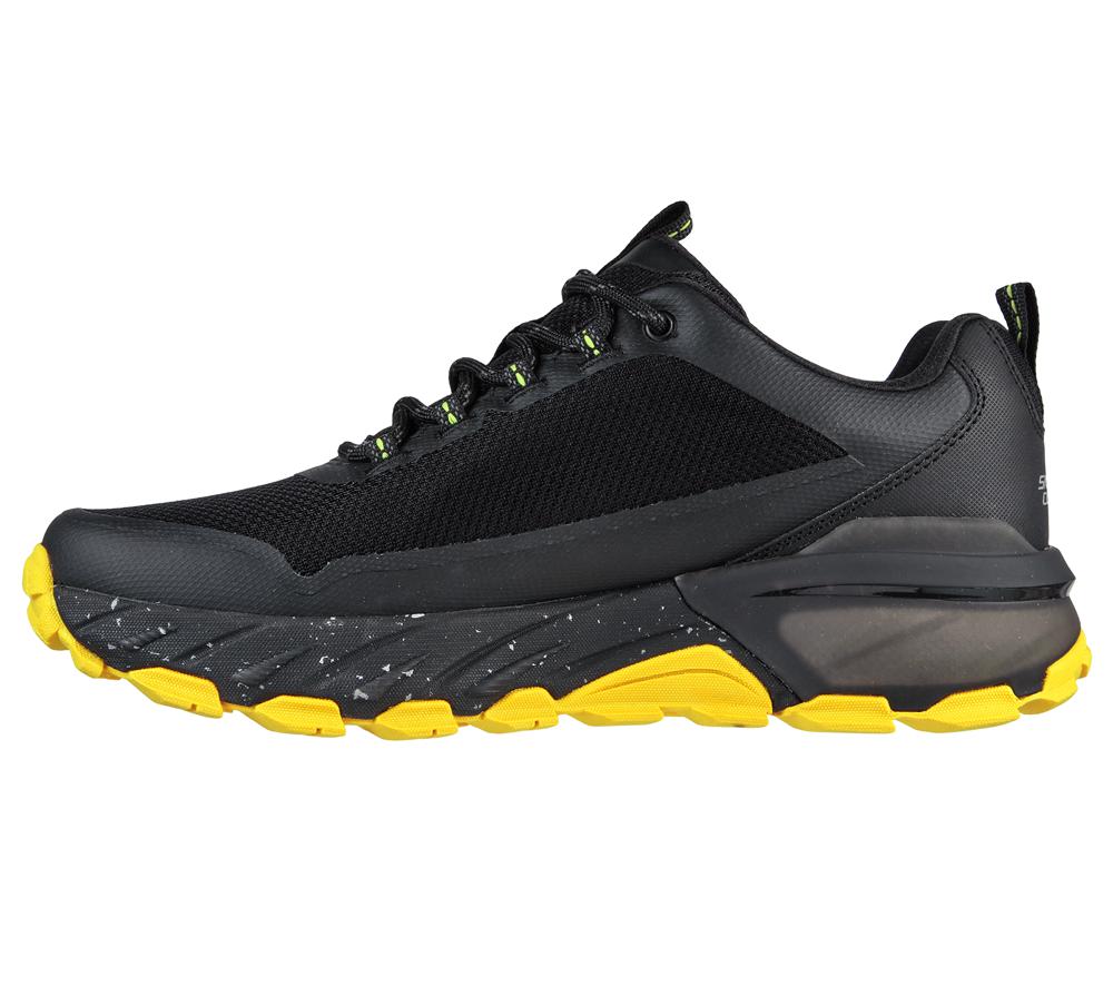 Men Skechers Max Protect - Liberated Sneakers Black / Yellow  USA |  6197-VBOXR