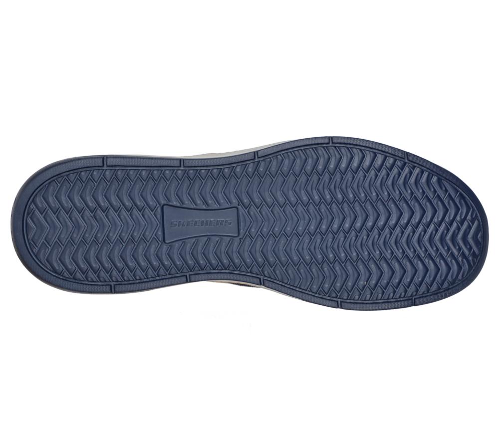 Men Skechers Moreno - Ederson Canvas Shoes Navy  USA |  4179-LOKYJ
