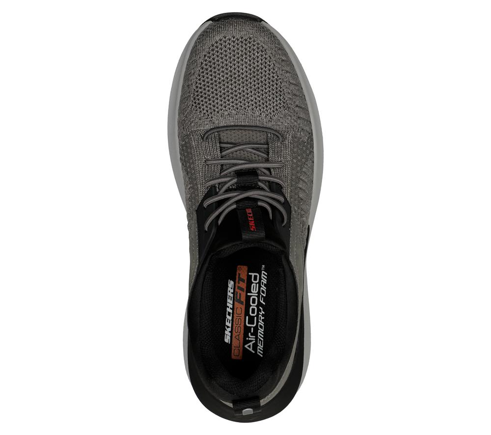 Men Skechers Neville - Calhan Slip On Shoes Grey  USA |  6085-JZNXP