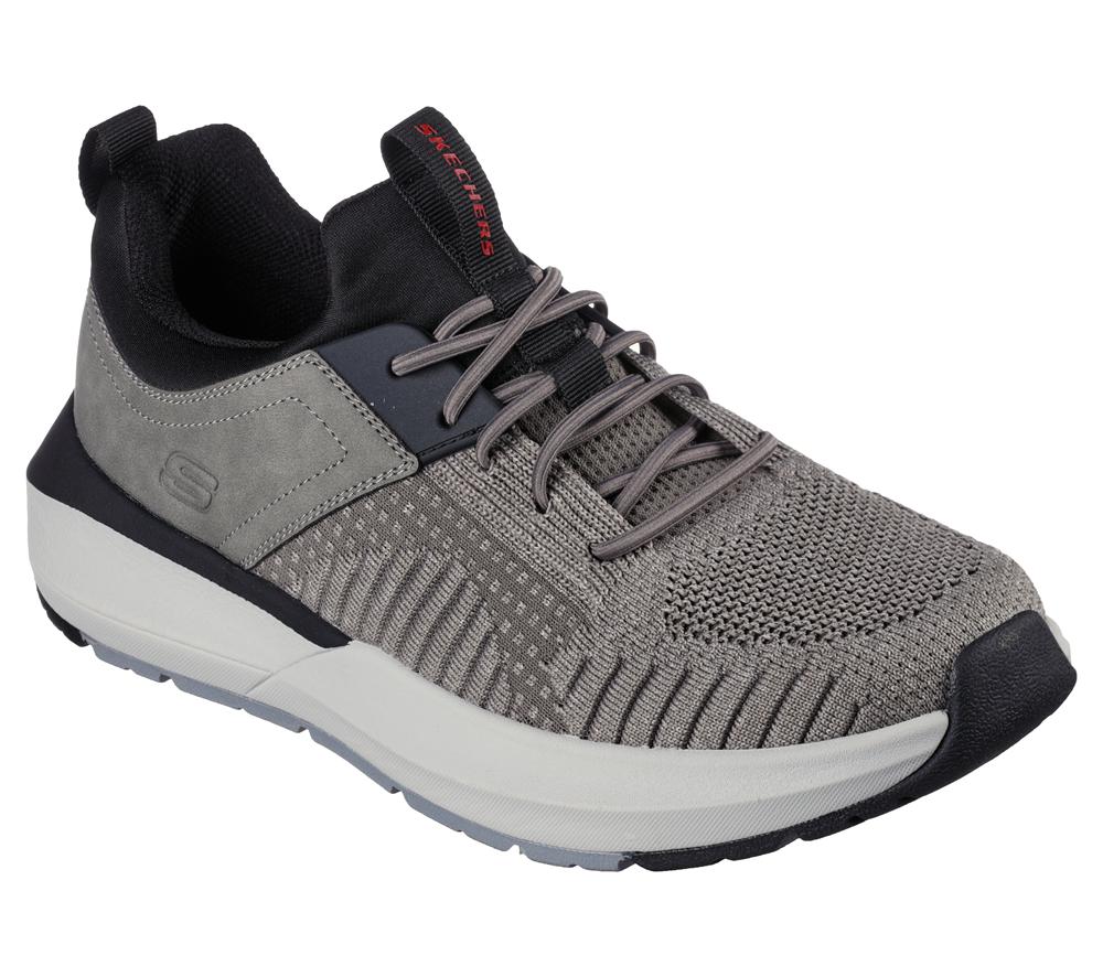 Men Skechers Neville - Calhan Slip On Shoes Grey  USA |  6085-JZNXP