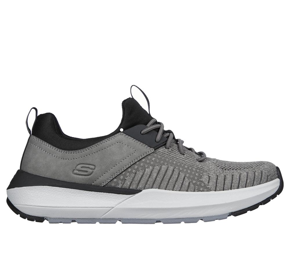Men Skechers Neville - Calhan Slip On Shoes Grey  USA |  6085-JZNXP