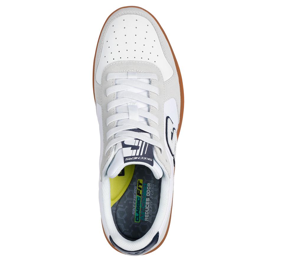 Men Skechers New Wave Cup - Calven Slip On Shoes Off White  USA |  3927-PVMCZ