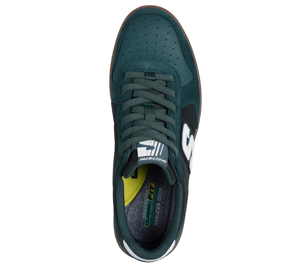 Men Skechers New Wave Cup - Calven Slip On Shoes Green  USA |  4205-ADFJI