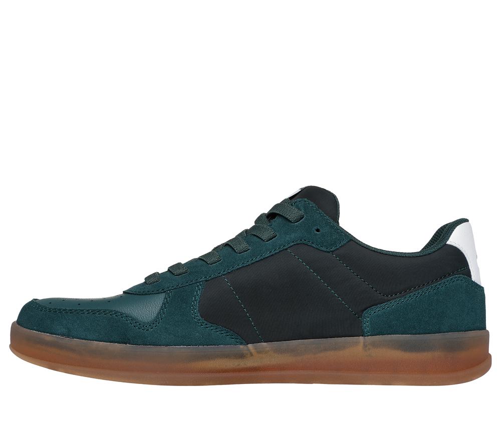Men Skechers New Wave Cup - Calven Slip On Shoes Green  USA |  4205-ADFJI