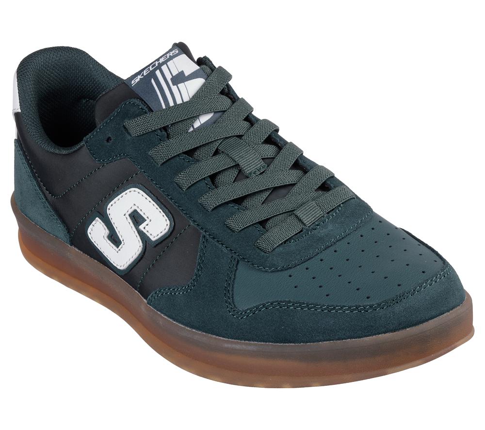 Men Skechers New Wave Cup - Calven Slip On Shoes Green  USA |  4205-ADFJI