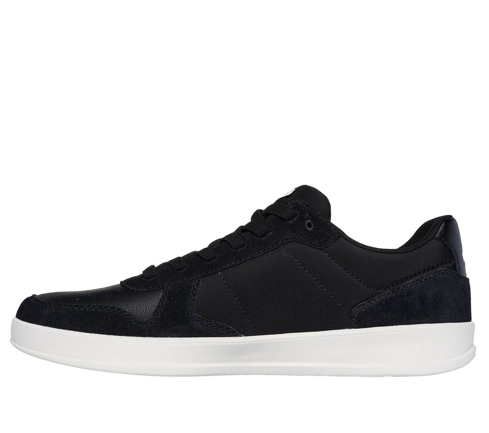 Men Skechers New Wave Cup - Calven Slip On Shoes Black  USA |  4623-AQPHV