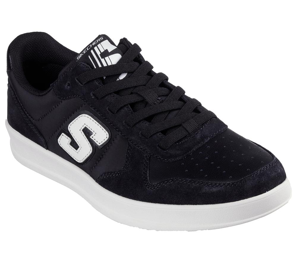 Men Skechers New Wave Cup - Calven Slip On Shoes Black  USA |  4623-AQPHV