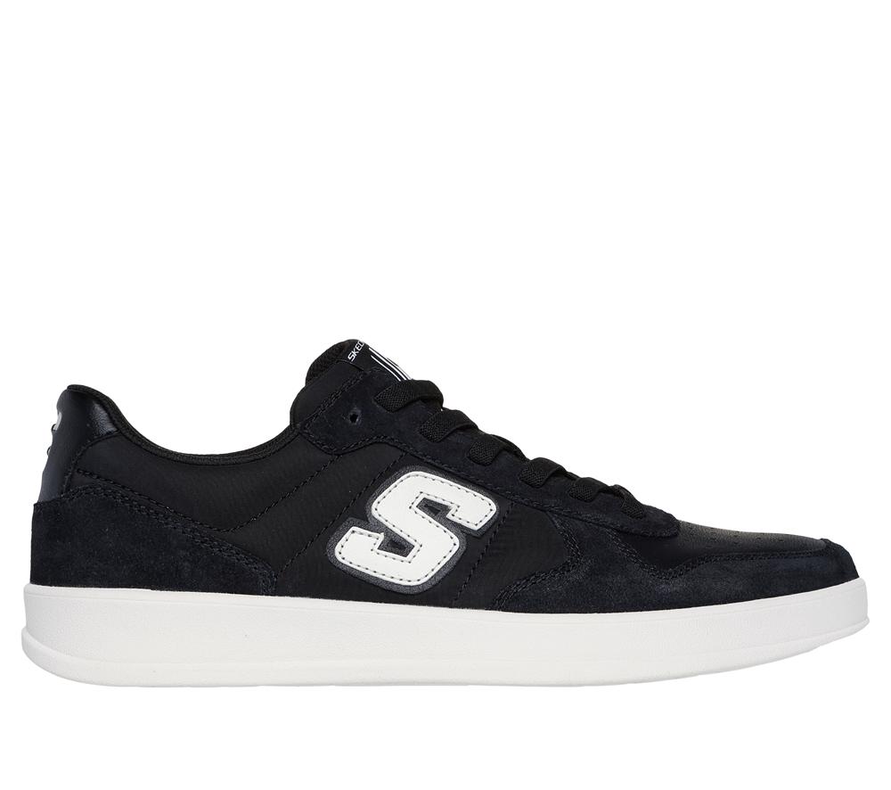 Men Skechers New Wave Cup - Calven Slip On Shoes Black  USA |  4623-AQPHV