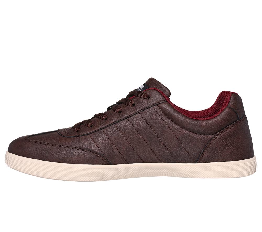 Men Skechers Placer - Crandon Lace Up Chocolate Brown  USA |  9718-IVMPE