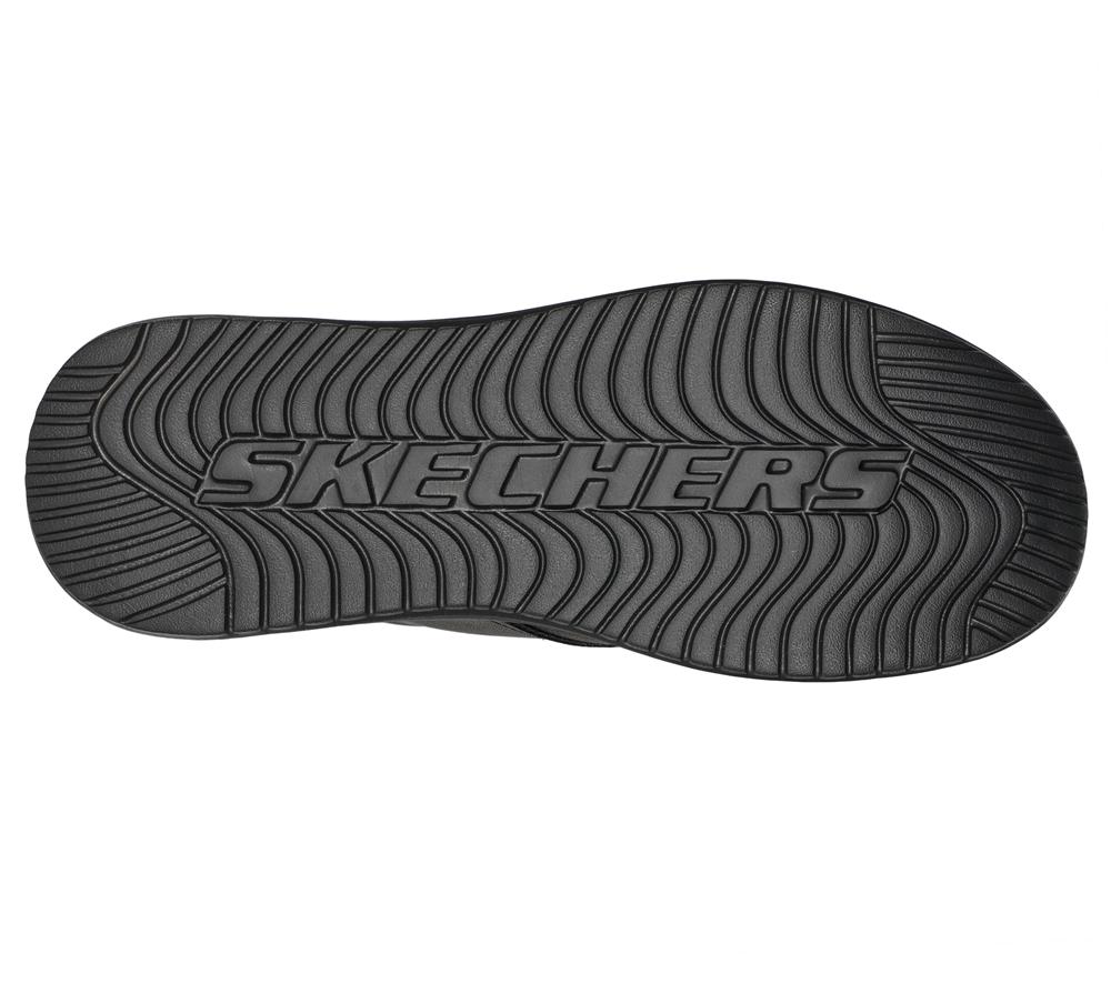Men Skechers Proven - Yermo Lace Up Black  USA |  8219-GEPMW