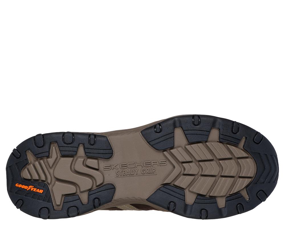 Men Skechers Relaxed Fit: Craster - Archdale Lace Up Cocoa Brown  USA |  8375-DIXOU
