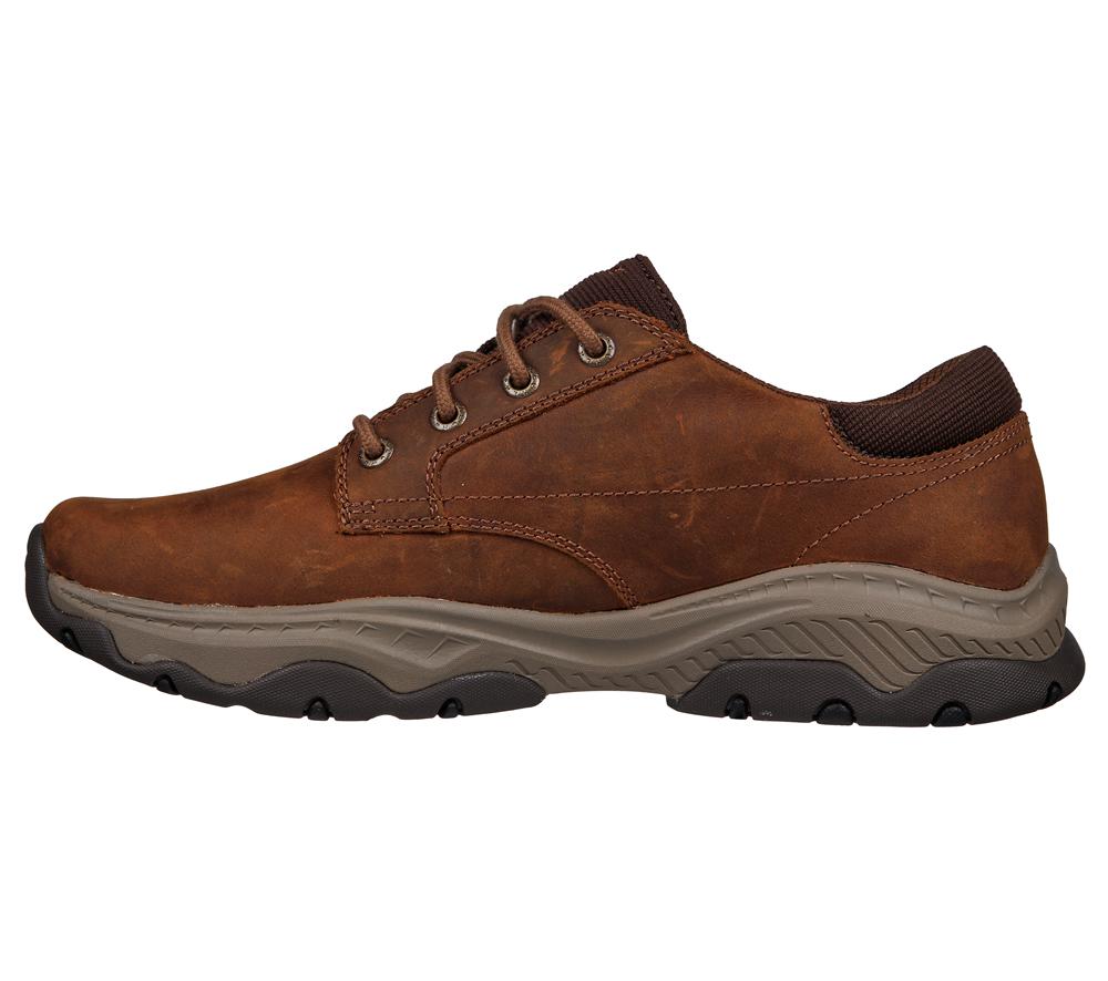 Men Skechers Relaxed Fit: Craster - Fenzo Lace Up Brown  USA |  2791-JEDIW