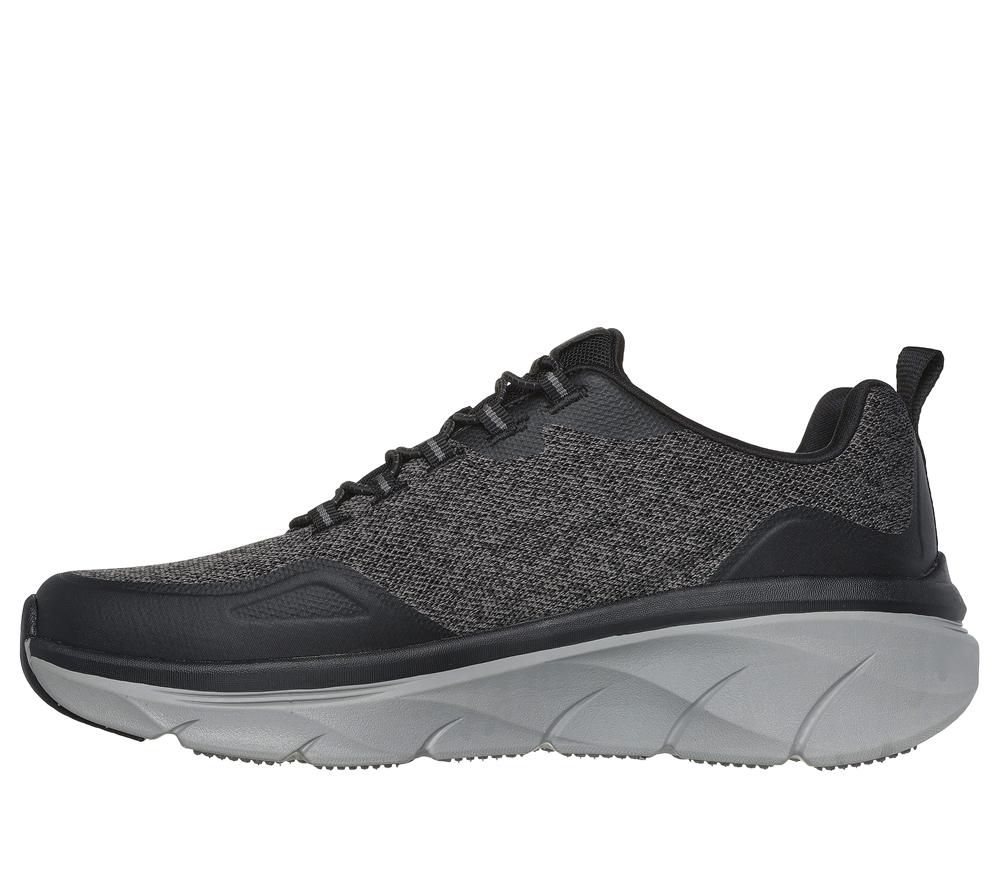 Men Skechers Relaxed Fit: D'Lux Walker 2.0 - Steadyway Sneakers Black / Charcoal  USA |  3478-HZSPB
