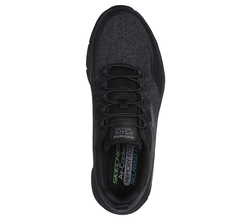 Men Skechers Relaxed Fit: D'Lux Walker 2.0 - Steadyway Sneakers Black  USA |  8029-DRZPS