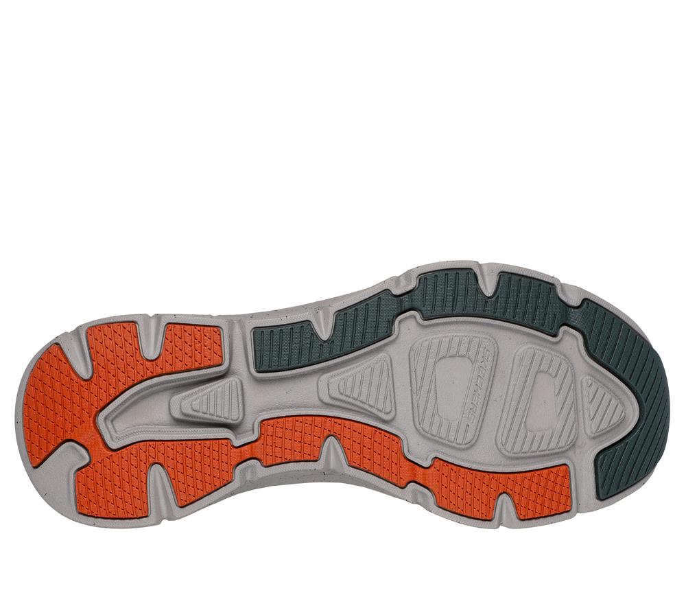 Men Skechers Relaxed Fit: D'Lux Walker 2.0 - Grailo Sneakers Olive / Orange  USA |  3275-DYHGC