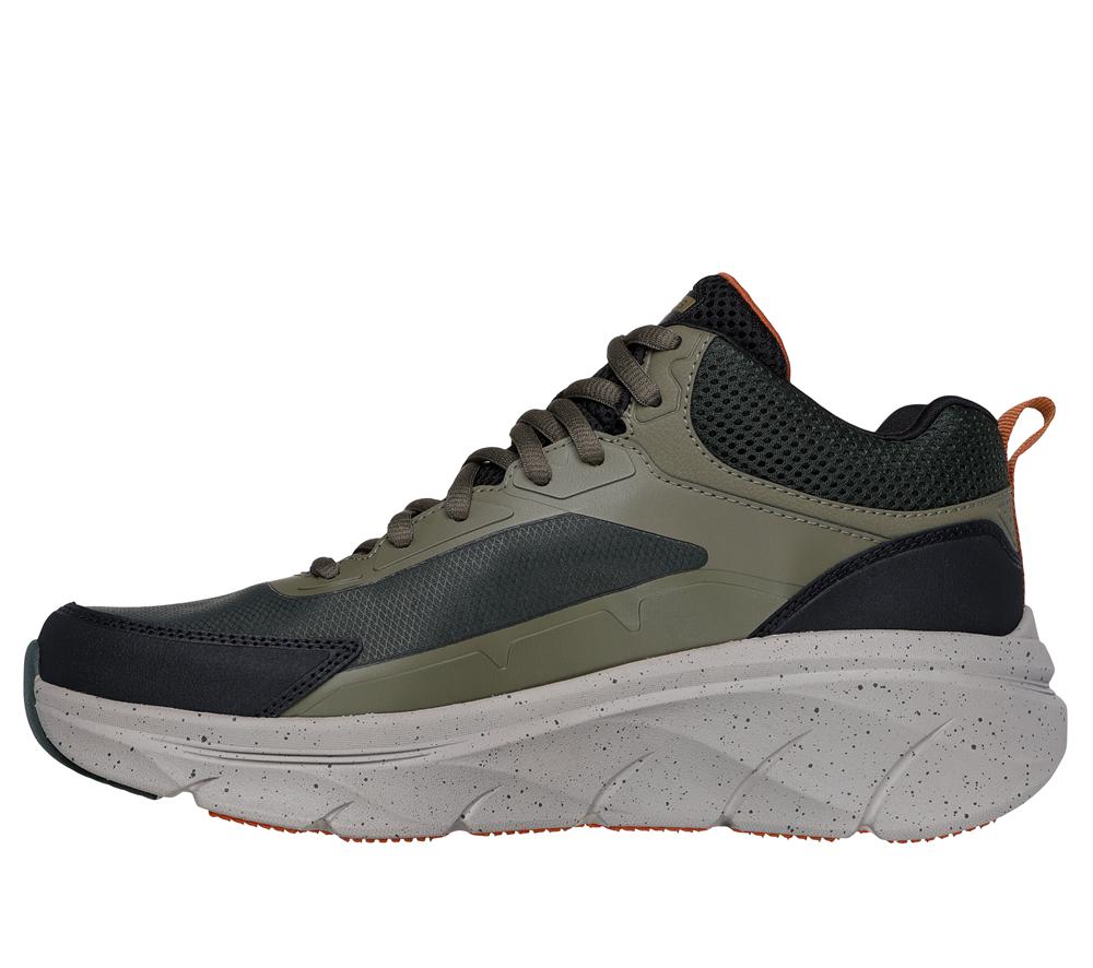Men Skechers Relaxed Fit: D'Lux Walker 2.0 - Grailo Sneakers Olive / Orange  USA |  3275-DYHGC