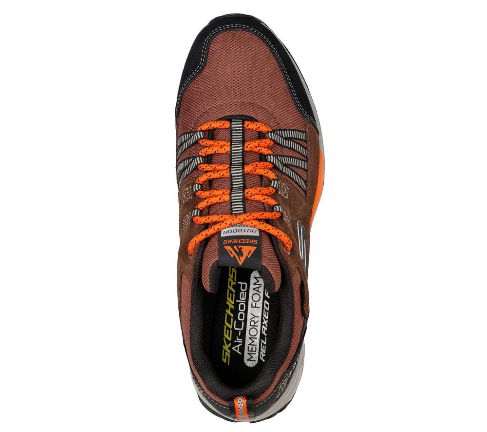 Men Skechers Relaxed Fit: Equalizer 4.0 Trail - Kandala Lace Up Brown / Black  USA |  4610-RYLIJ