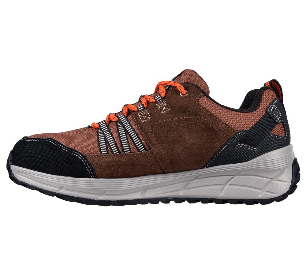 Men Skechers Relaxed Fit: Equalizer 4.0 Trail - Kandala Lace Up Brown / Black  USA |  4610-RYLIJ