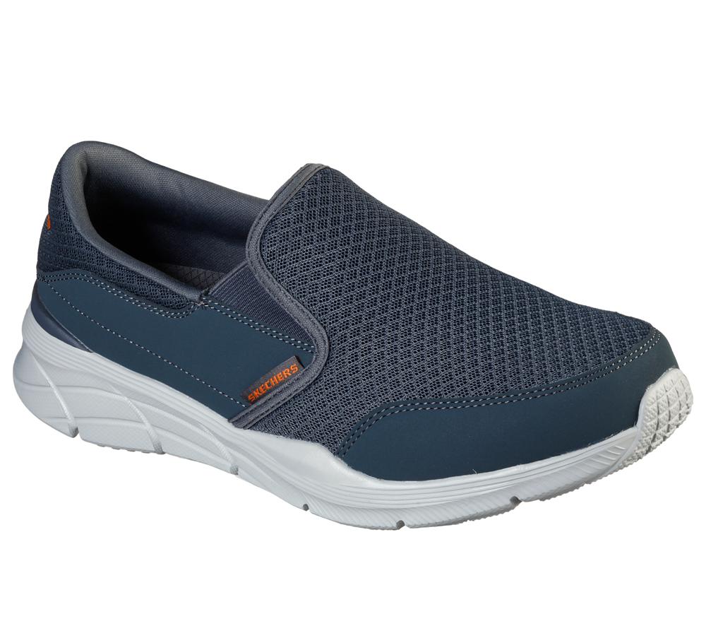 Men Skechers Relaxed Fit: Equalizer 4.0 - Persisting Sneakers Charcoal / Orange  USA |  7561-TWYNK