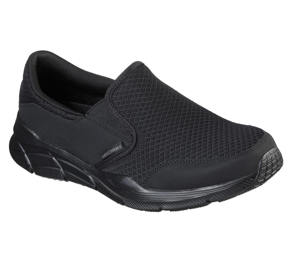Men Skechers Relaxed Fit: Equalizer 4.0 - Persisting Sneakers Black  USA |  5630-TGBHK