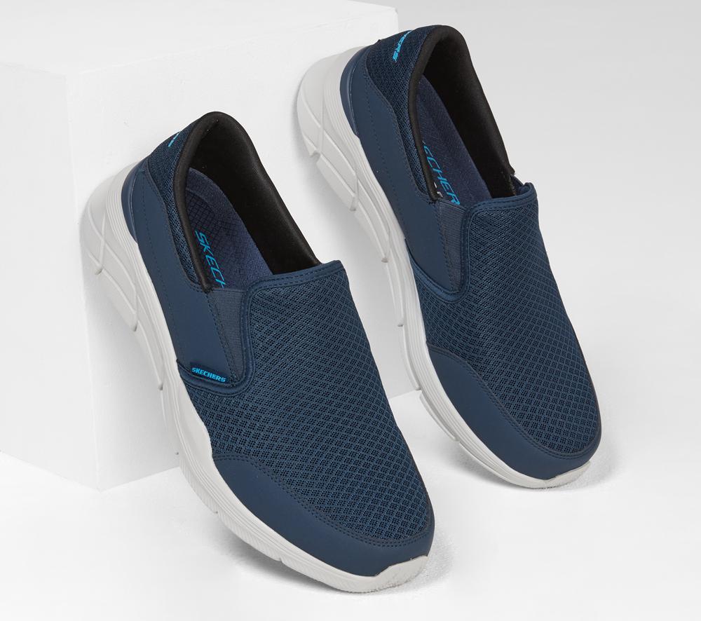 Men Skechers Relaxed Fit: Equalizer 4.0 - Persisting Slip On Shoes Navy  USA |  4031-DQHIE
