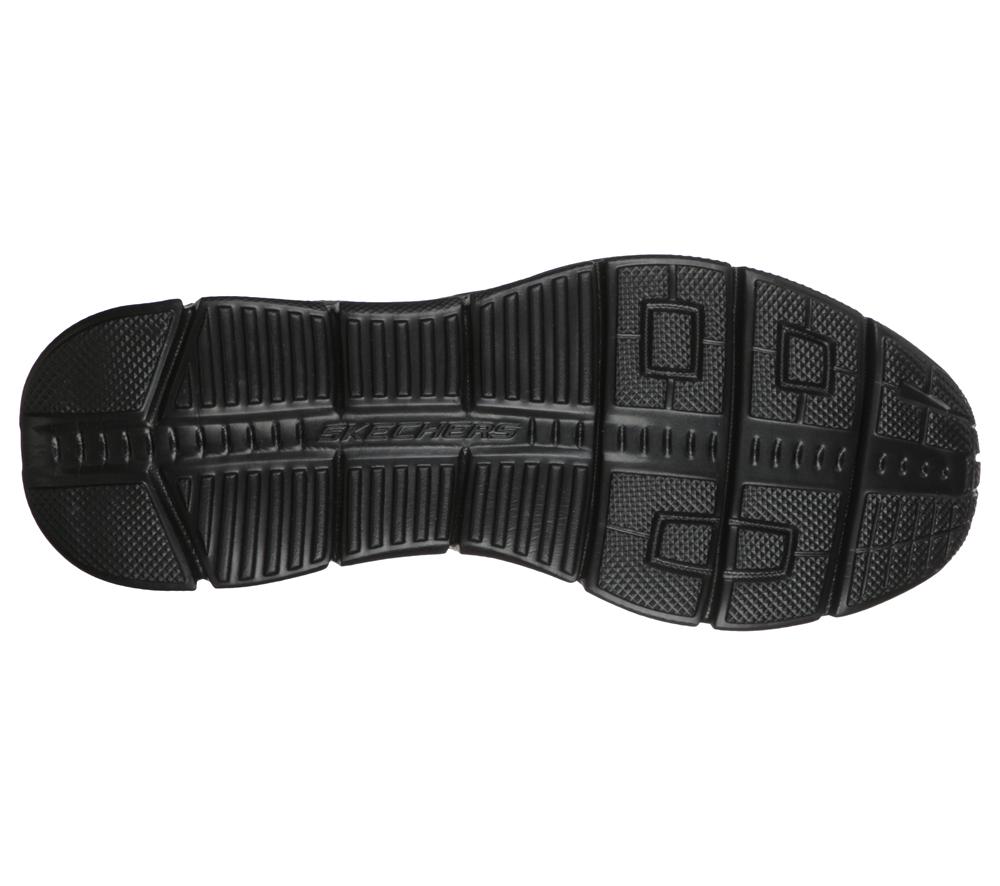 Men Skechers Relaxed Fit: Equalizer 4.0 - Persisting Slip On Shoes Black  USA |  0689-MLFCA