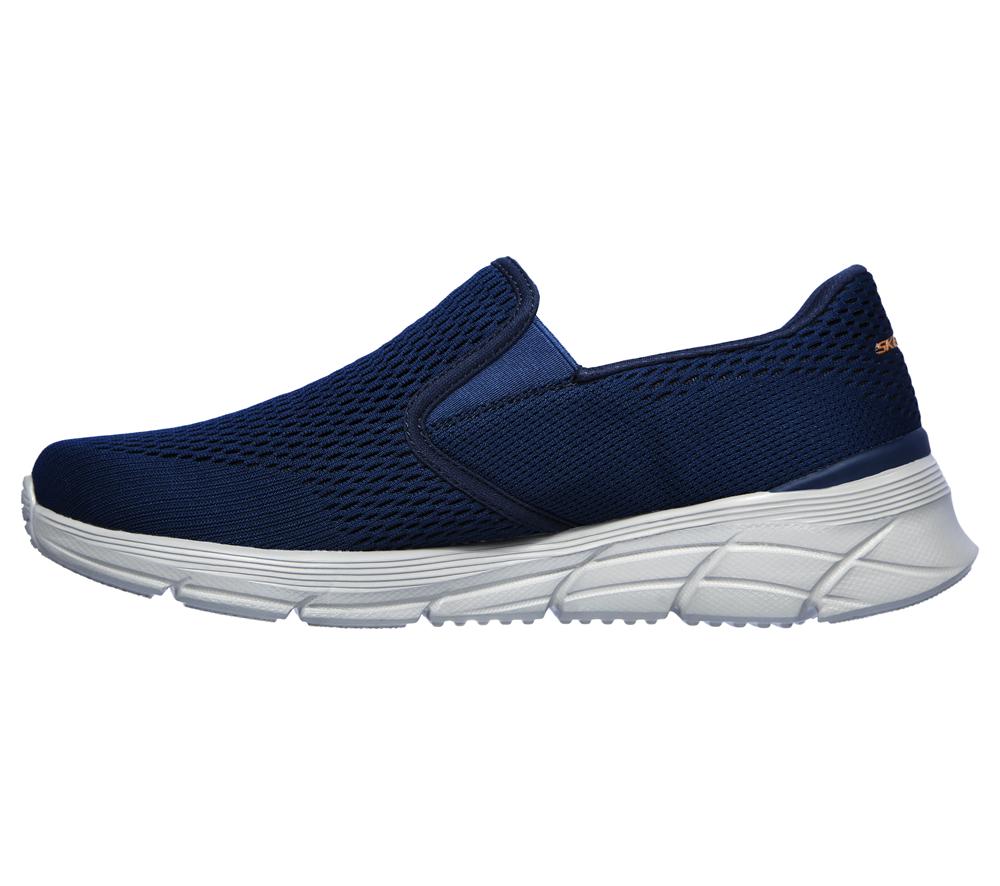 Men Skechers Relaxed Fit: Equalizer 4.0 - Triple-Play Sneakers Navy / Orange  USA |  3246-KCOMS