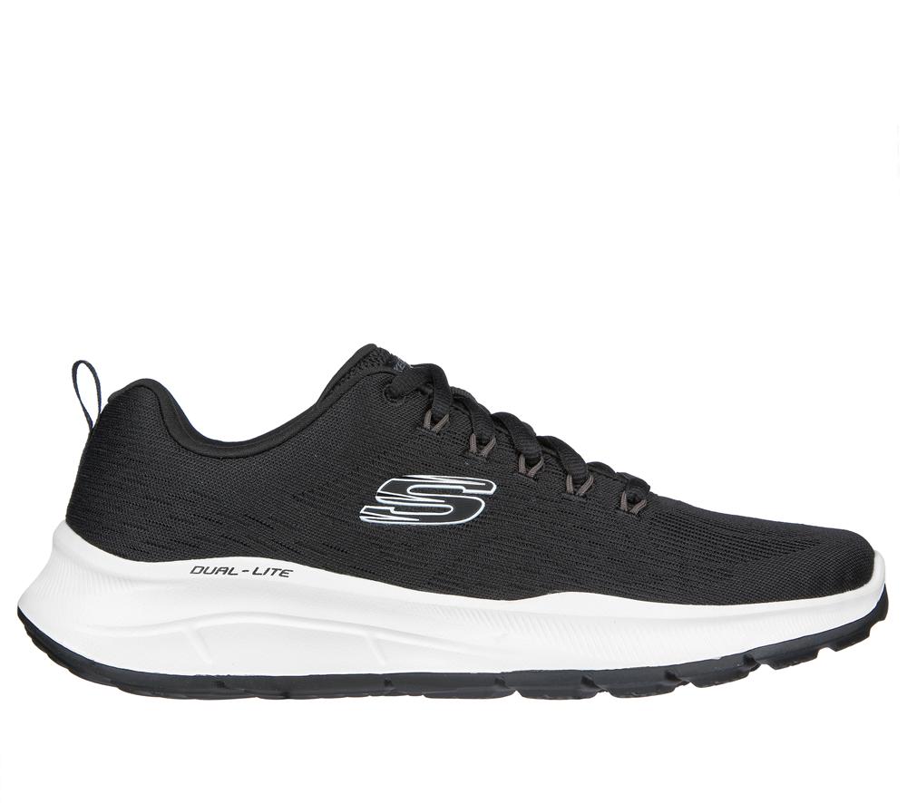 Men Skechers Relaxed Fit: Equalizer 5.0 Sneakers Black / White  USA |  2653-RCUWF