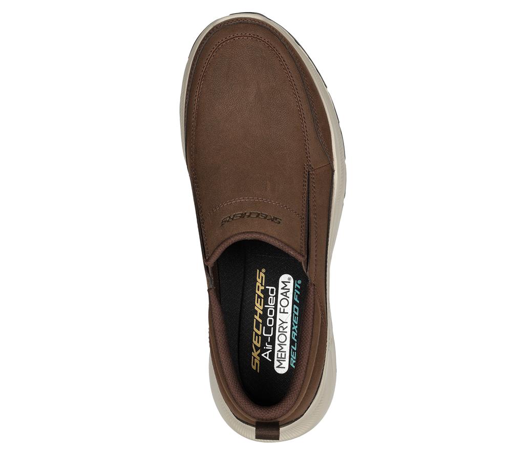Men Skechers Relaxed Fit: Equalizer 5.0 - Harvey Sneakers Chocolate Brown  USA |  4751-UKJYS