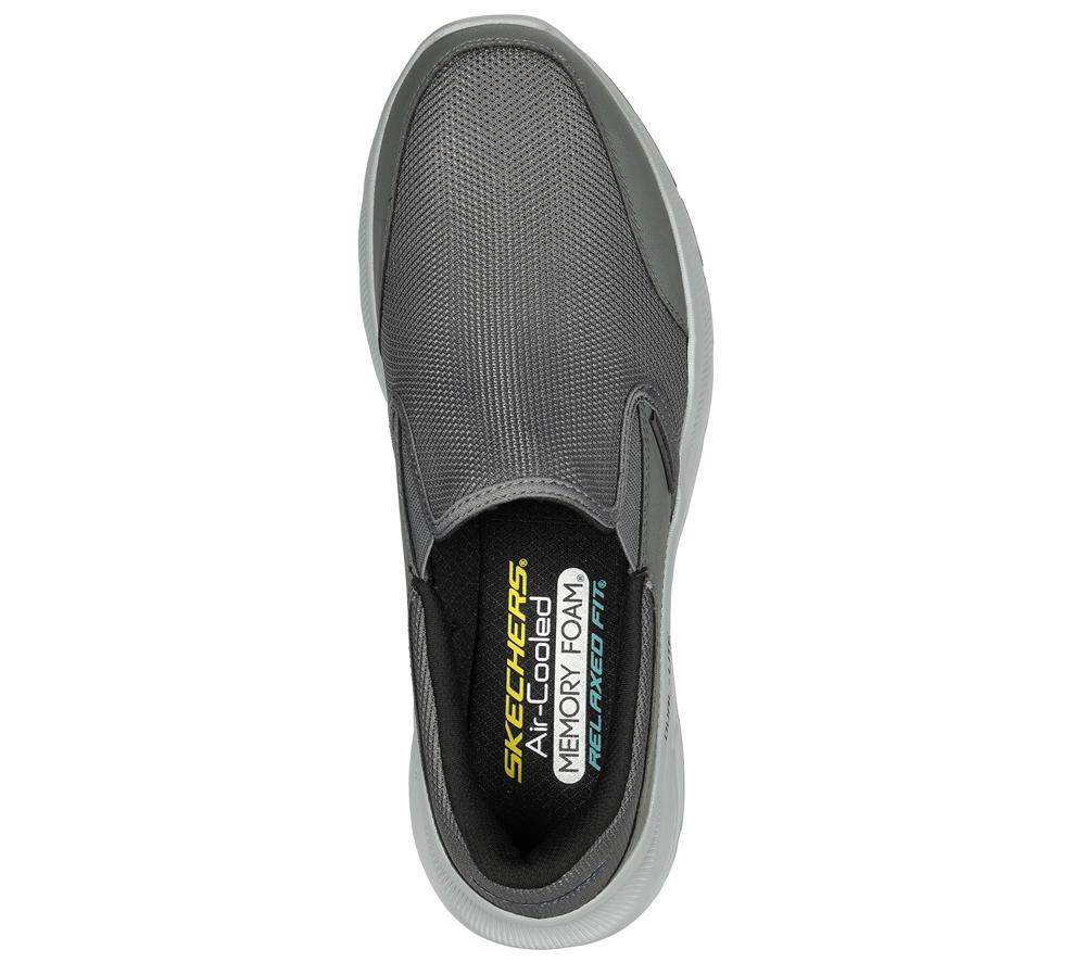 Men Skechers Relaxed Fit: Equalizer 5.0 - Persistable Slip On Shoes Charcoal  USA |  4709-PNFDA