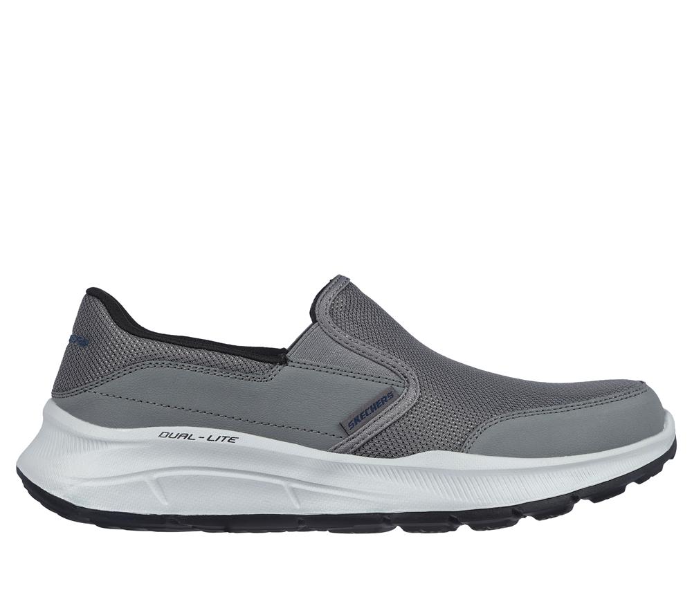Men Skechers Relaxed Fit: Equalizer 5.0 - Persistable Slip On Shoes Charcoal  USA |  4709-PNFDA