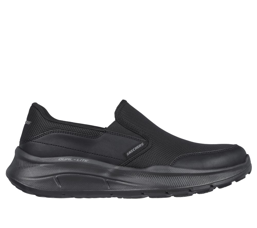 Men Skechers Relaxed Fit: Equalizer 5.0 - Persistable Slip On Shoes Black  USA |  2596-ZSCJD