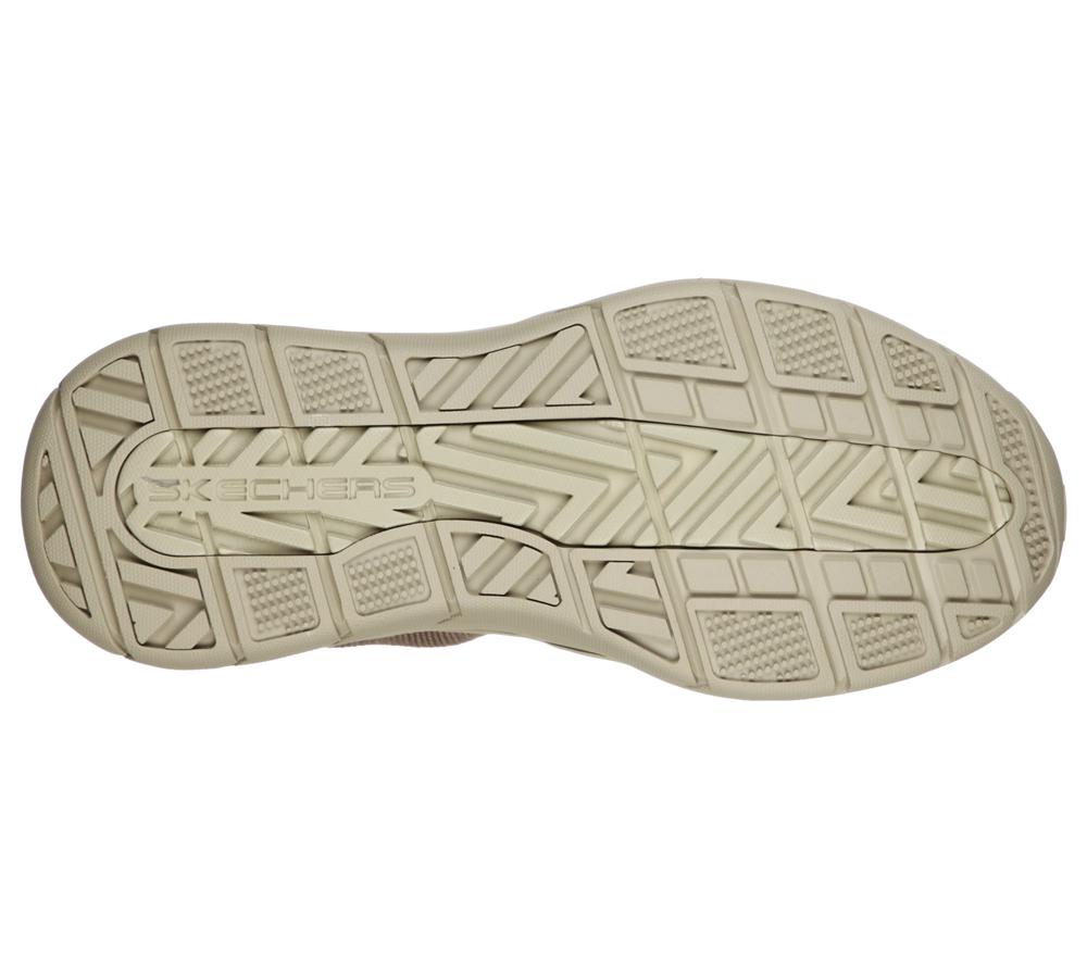 Men Skechers Relaxed Fit: Expected 2.0 - Demar Slip On Shoes Taupe Brown  USA |  1809-DXVIE