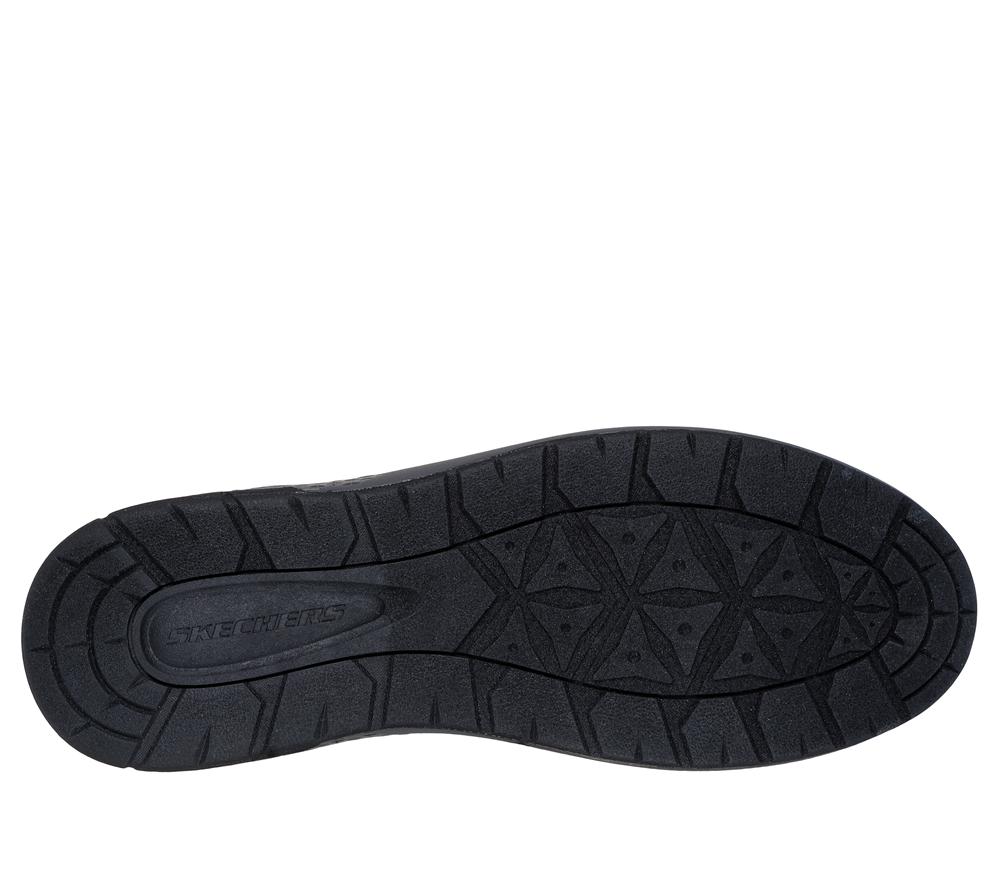 Men Skechers Relaxed Fit: Garlan - Deno Boots Charcoal  USA |  2048-KSLHT