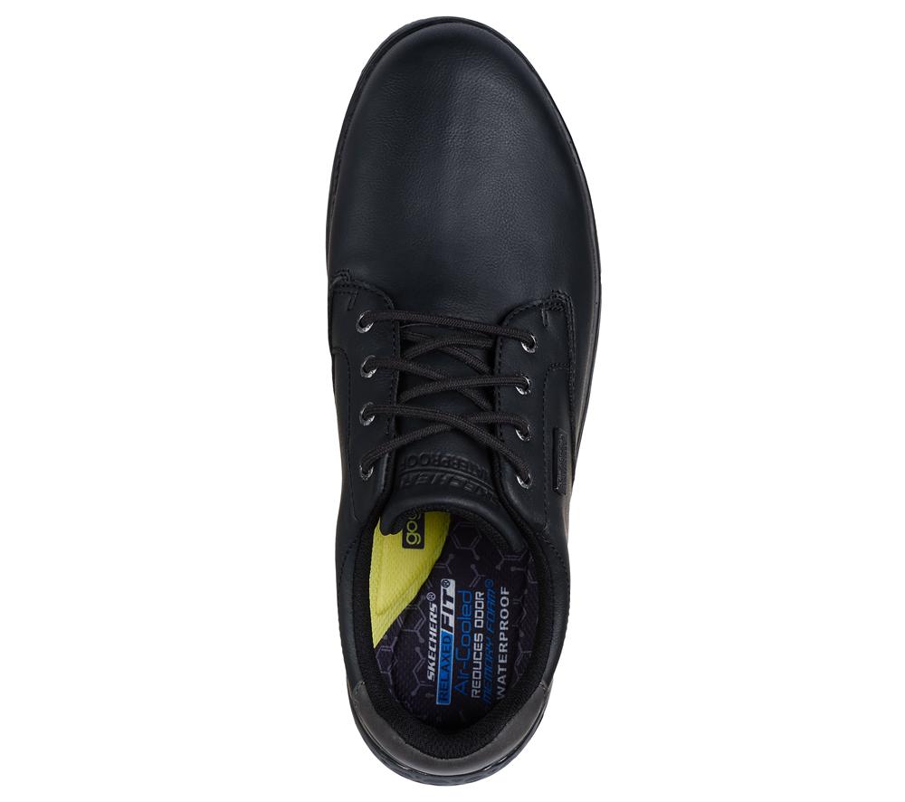 Men Skechers Relaxed Fit: Garlan - Pryor Lace Up Black  USA |  9235-ETJSD