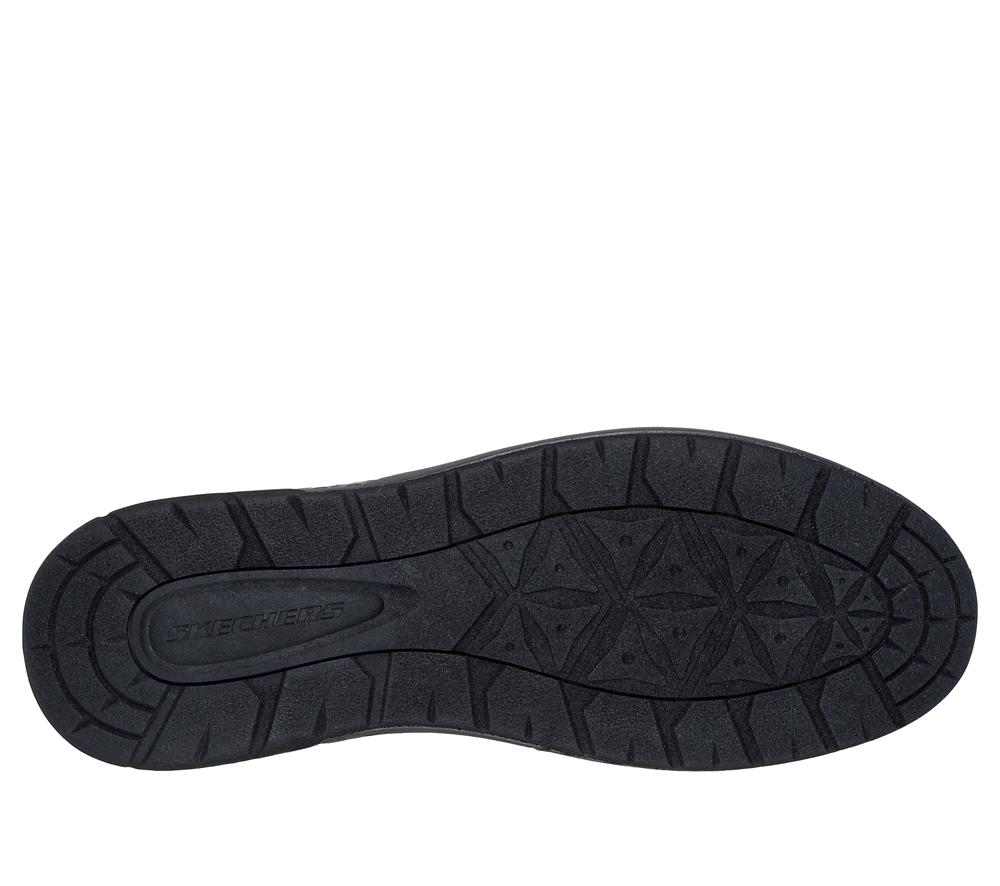 Men Skechers Relaxed Fit: Garlan - Pryor Lace Up Black  USA |  9235-ETJSD