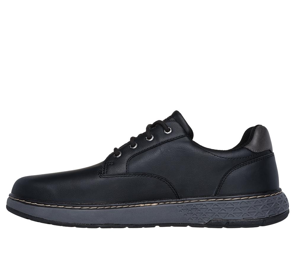 Men Skechers Relaxed Fit: Garlan - Pryor Lace Up Black  USA |  9235-ETJSD