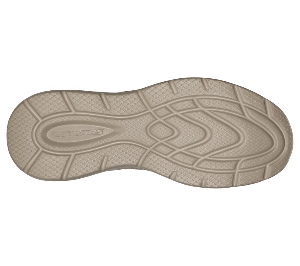 Men Skechers Relaxed Fit: Garner - Crispin Slip On Shoes Tan Grey  USA |  7685-UHLMY