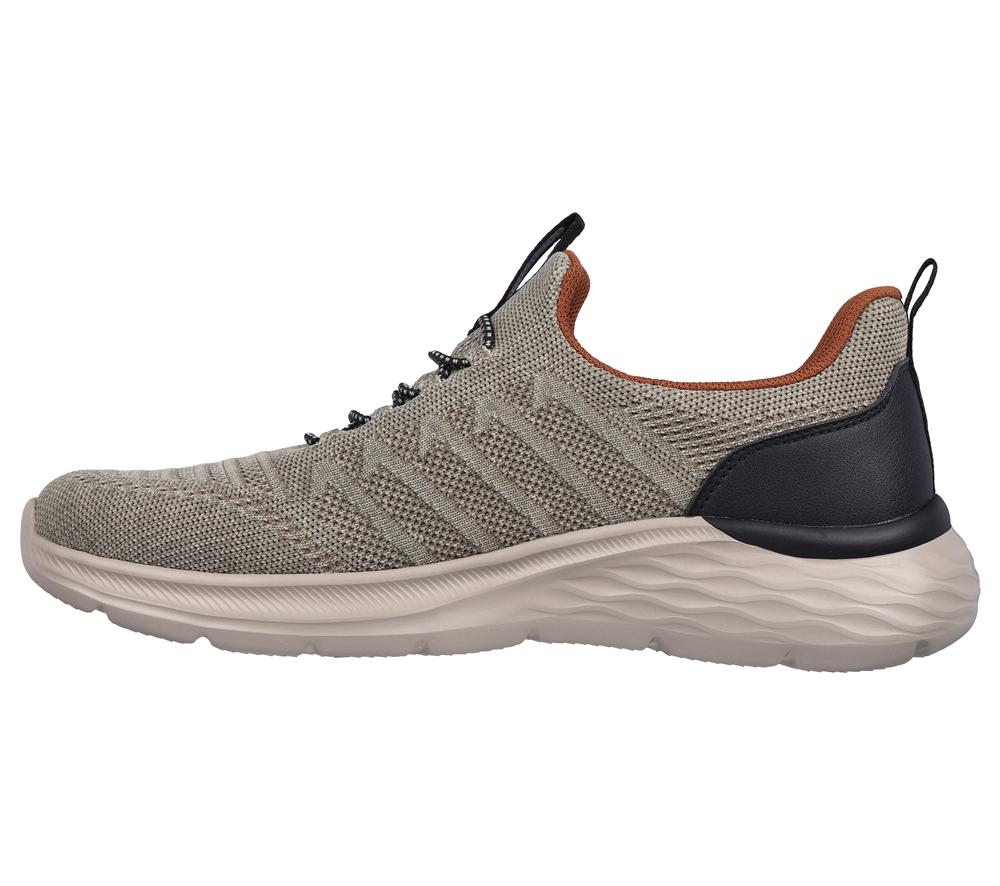 Men Skechers Relaxed Fit: Garner - Crispin Slip On Shoes Tan Grey  USA |  7685-UHLMY