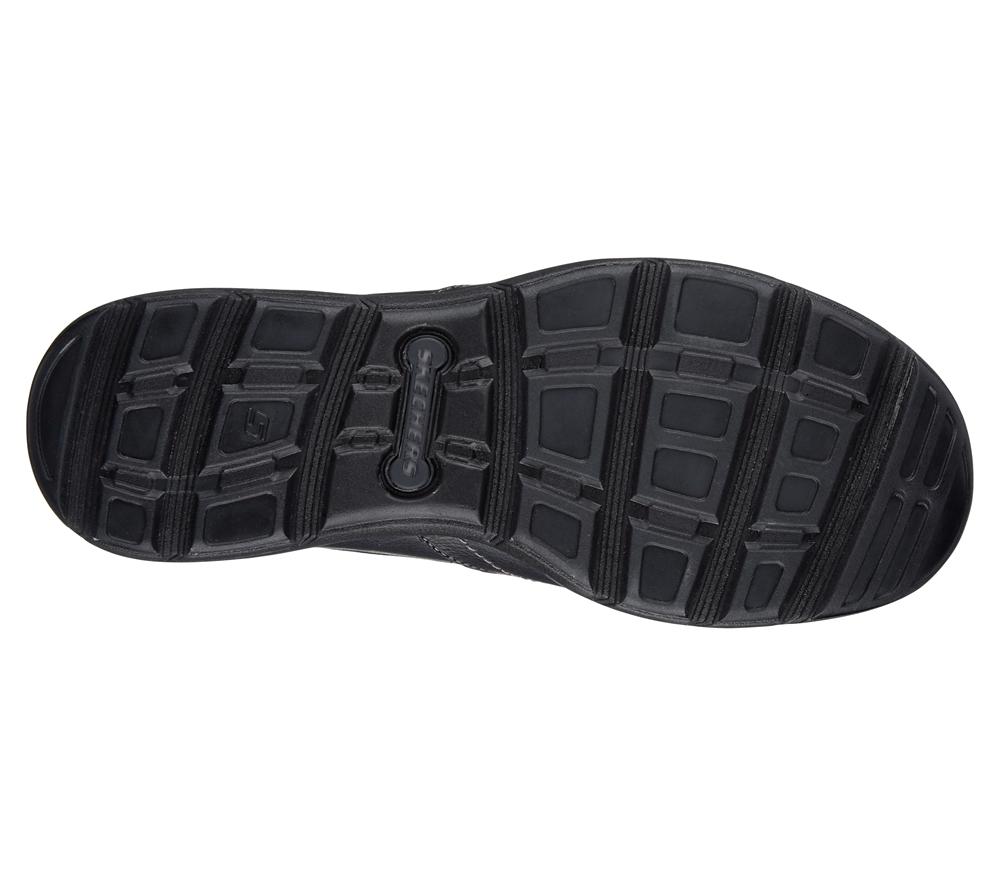 Men Skechers Relaxed Fit: Harper - Forde Slip On Shoes Black  USA |  4357-QVYRI