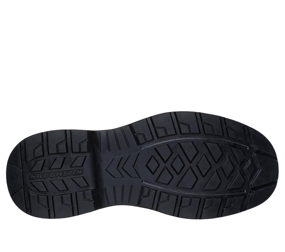 Men Skechers Relaxed Fit: Lockett - Heath Boots Black  USA |  1453-TMROE
