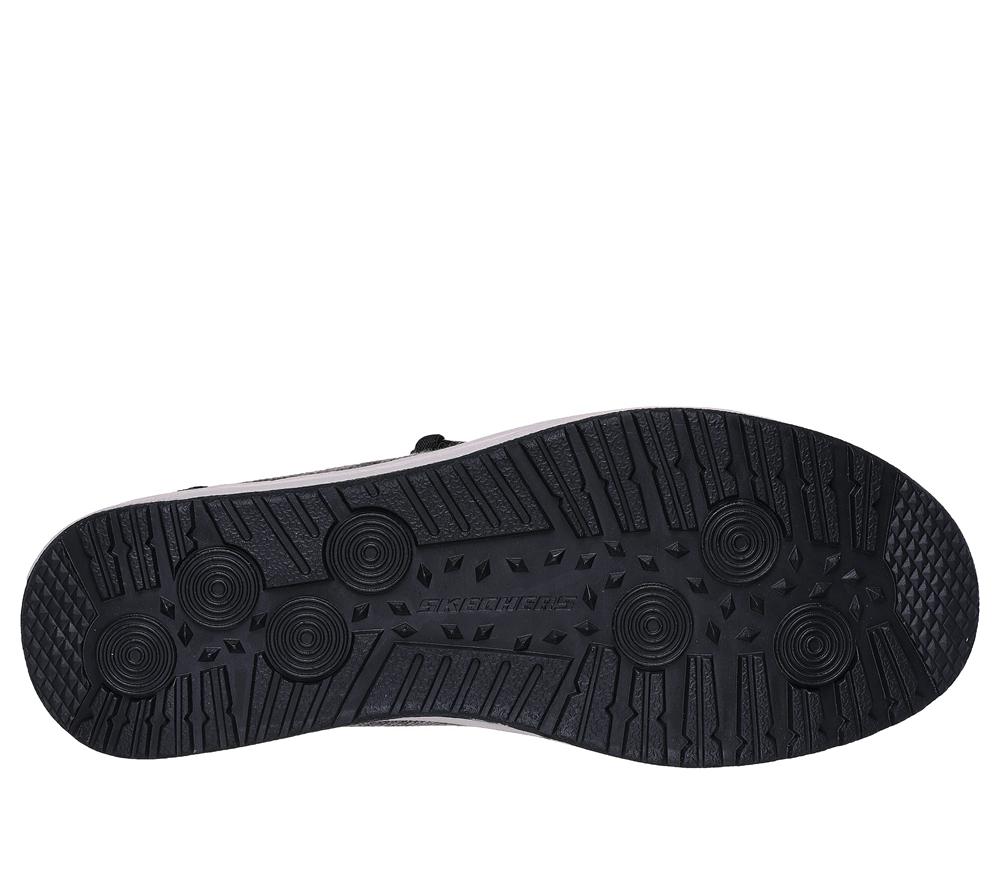 Men Skechers Relaxed Fit: Melson - Nela Canvas Shoes Black  USA |  8130-SAOFM