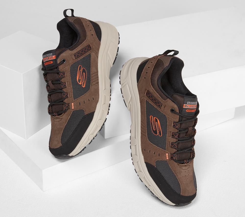 Men Skechers Relaxed Fit: Oak Canyon Sneakers Chocolate / Black  USA |  5719-SEOMW