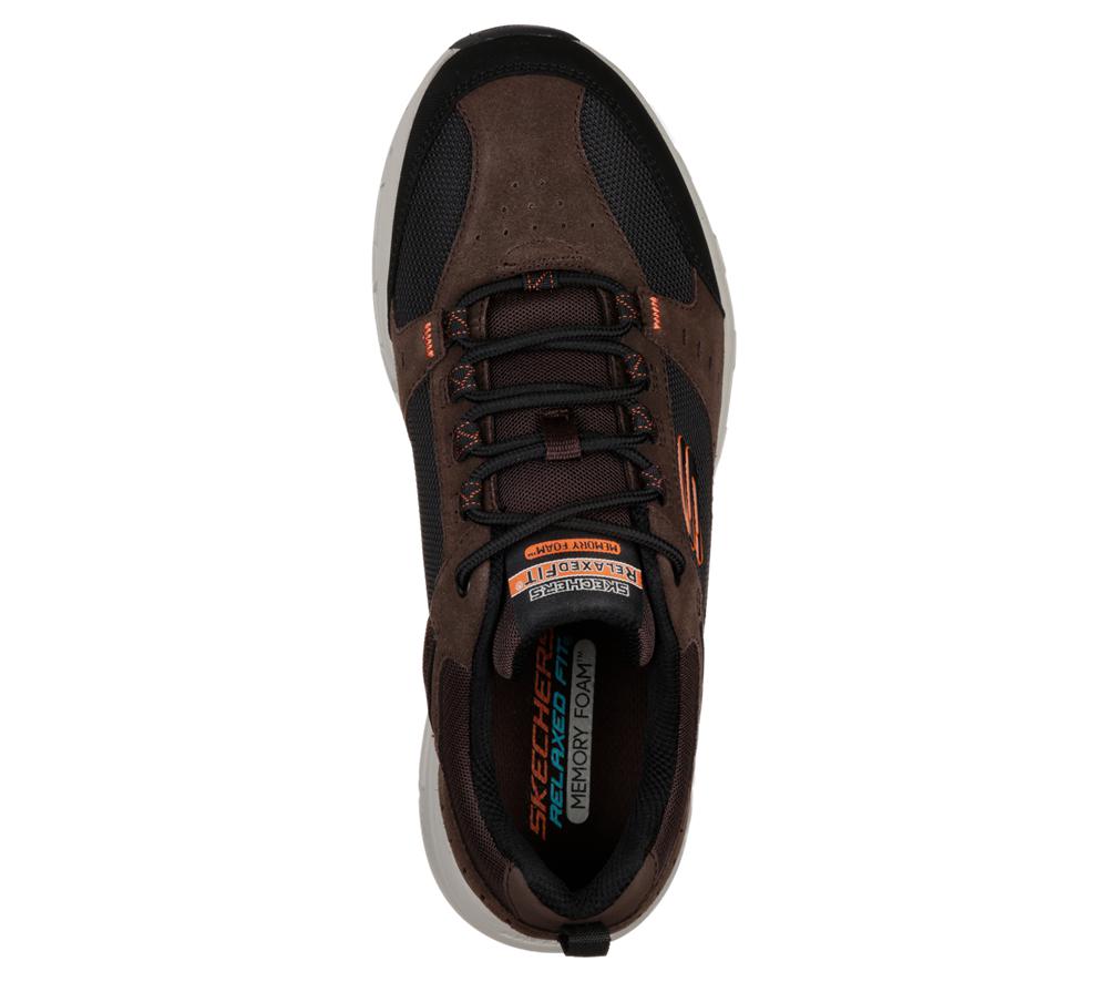 Men Skechers Relaxed Fit: Oak Canyon Sneakers Chocolate / Black  USA |  5719-SEOMW