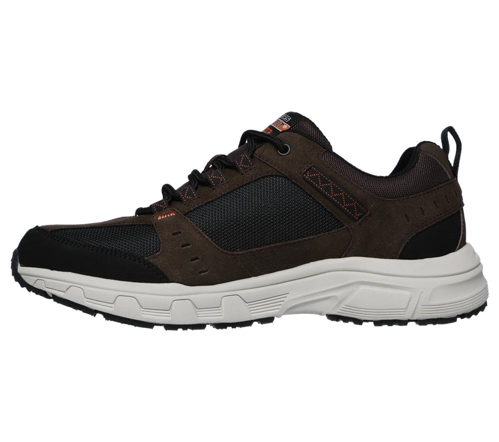 Men Skechers Relaxed Fit: Oak Canyon Sneakers Chocolate / Black  USA |  5719-SEOMW