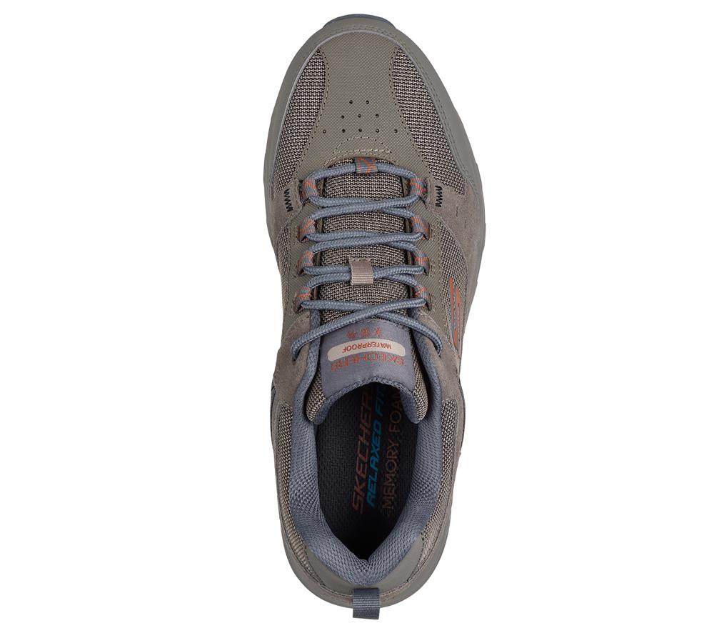 Men Skechers Relaxed Fit: Oak Canyon - Rydell Sneakers Tan Grey  USA |  8064-QOXJI