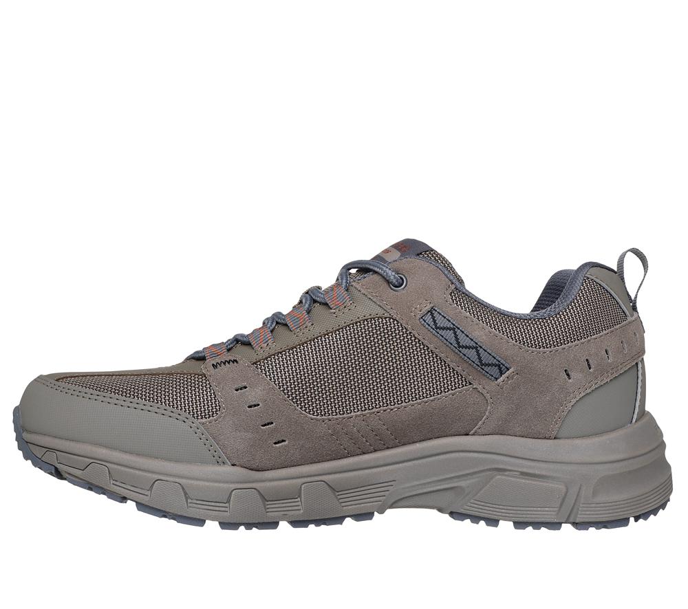 Men Skechers Relaxed Fit: Oak Canyon - Rydell Sneakers Tan Grey  USA |  8064-QOXJI